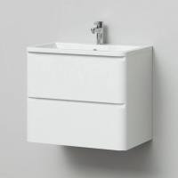 Тумба с раковиной подвесная Итана Roberto 70 700х453х606 белый глянец, пленка ПВХ