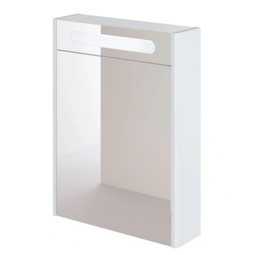 Зеркальный шкаф Итана Roberto 60 600x170x790 белый глянец, эмаль купить в интернет магазине Санрай73