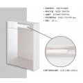 Зеркальный шкаф Итана Roberto 60 600x170x790 белый глянец, эмаль
