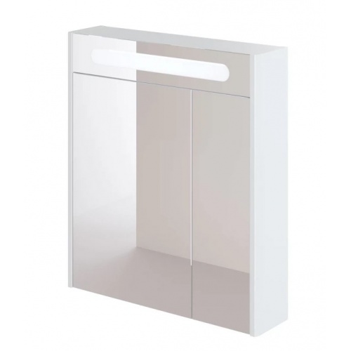 Зеркальный шкаф Итана Roberto 70 700x170x790 белый глянец, эмаль купить в интернет магазине Санрай73