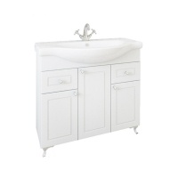 Комплект тумба Sanflor СОФИ 75 Белая с раковиной Элеганс 75