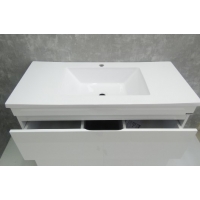 Тумба SANRAY М1-Потай 100, подвесная, 2 ящика, под раковину М1