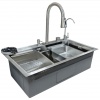 Мойка для кухни многофункциональная Santrek Aqua 75х45х22 (3,0) сатин