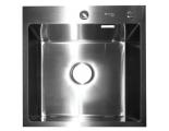 Мойка для кухни Santrek Aqua 50х50х22 (3.0) сатин, сталь нержавеющая, сифон, дозатор, коландер