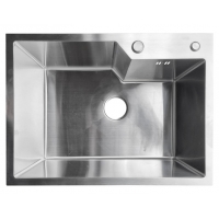 Мойка для кухни Santrek Aqua 60х45х22 (3.0) сатин, сталь нержавеющая, сифон, дозатор, коландер