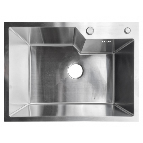 Мойка для кухни Santrek Aqua 60х45х22 (3.0) сатин, сталь нержавеющая, сифон, дозатор, коландер купить в интернет магазине Санрай73