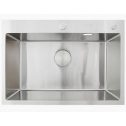 Мойка для кухни Santrek Aqua 70х48х22 (3.0) сатин, сталь нержавеющая, сифон, дозатор, коландер