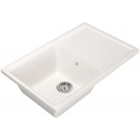 Мойка для кухни Mixline ML-GM19 с крылом, белая (331) , 750*500*200мм NEW