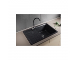 Мойка для кухни Mixline ML-GM19 (308), 495*750*200мм прямоугольная с крылом, черная