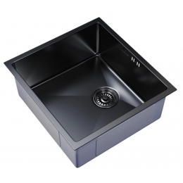 Мойка для кухни MIXLINE PRO 45х42х20см (3,0) подстольный монтаж, 1чаша, выпуск 3 1/2, сифон, графит