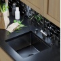 Мойка для кухни MIXLINE PRO 45х42х20см (3,0) подстольный монтаж, 1чаша, выпуск 3 1/2, сифон, графит