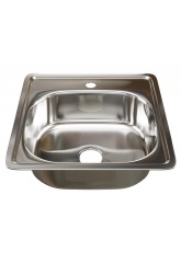 Мойка для кухни MIXLINE 480х480 мм, накладная, толщина 0,6 мм