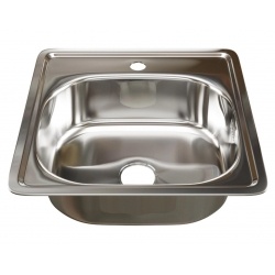 Мойка для кухни MIXLINE 480х480 мм, накладная, толщина 0,6 мм