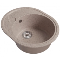 Мойка для кухни Mixline ML-GM17 (302) овальная с крылом, песочная