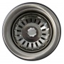 Мойка для кухни MIXLINE 570х450 мм, левая, врезная, овальная, толщина 0,8 мм, декор, сифон