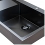 Мойка для кухни MIXLINE PRO 78х50 см (3,0) настольный монтаж, правый выпуск, черный графит