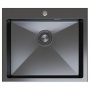 Мойка для кухни MIXLINE PRO 60х50х22см (3,0) настольный монтаж, выпуск 3 1/2, черный графит