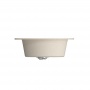 Мойка для кухни Mixline ML-GM11 (328) 500 мм, врезная круглая, бежевая