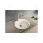 Мойка для кухни Mixline ML-GM11 (328) 500 мм, врезная круглая, бежевая