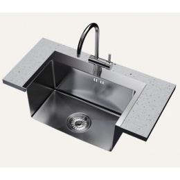 Мойка для кухни MIXLINE PRO 53х43х22 (3,0) настольный монтаж,  вып 3 1/2, сифон, сатин