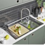 Мойка для кухни многофункциональная Mixline Pro 75х46х22 (3,0) сатин