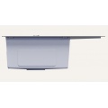 Мойка для кухни MIXLINE PRO 60х50х20см (3,0) левая, настольный монтаж, выпуск 3 1/2, черный графит