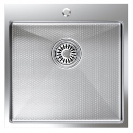 Мойка для кухни MIXLINE PRO 50х50х20 (3,0) настольный монтаж,  выпуск 3 1/2, сифон, сатин НАНО