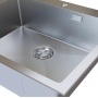Мойка для кухни MIXLINE PRO 60х45х22 (3,0) настольный монтаж,  выпуск 3 1/2, сифон, сатин НАНО