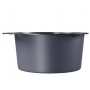 Мойка для кухни MIXLINE PRO d 500 (3,0) круглая  20см, выпуск 3 1/2, настольный монтаж черный графит