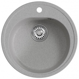 Мойка для кухни Mixline ML-GM11 (310) 500 мм, врезная круглая, серая