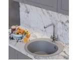 Мойка для кухни Mixline ML-GM11 (310) 500 мм, врезная круглая, серая