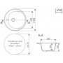 Мойка для кухни Mixline ML-GM11 (310) 500 мм, врезная круглая, серая