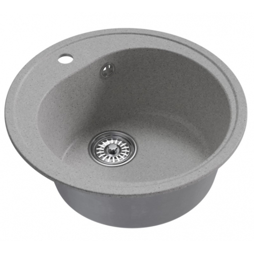 Мойка для кухни Mixline ML-GM11 (310) 500 мм, врезная круглая, серая купить в интернет магазине Санрай73