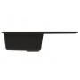 Мойка для кухни Mixline ML-GM20 (308), 830*480*190мм прямоугольная с крылом, черная