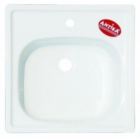 Мойка кухонная подвесная Antika 500х500мм, белая