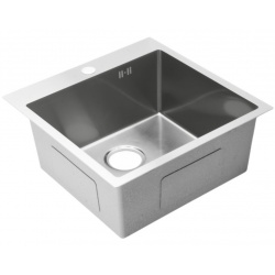 Мойка для кухни Santrek Aqua 50х50х22 (3.0) сатин, сталь нержавеющая, сифон