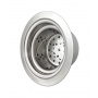 Мойка для кухни Santrek Aqua 50х50х22 (3.0) белый мрамор, сталь, сифон, дозатор, коландер