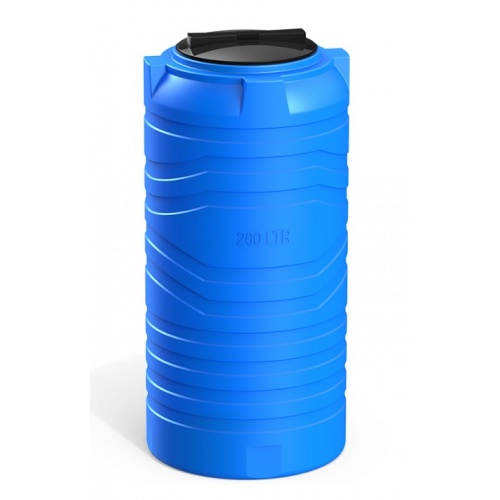 Емкость цилиндрическая узкая N 200 литров (голубой) Polimer Group купить в интернет магазине Санрай73