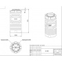 Емкость 200 литров цилиндрическая узкая (голубой) Polimer Group N 200