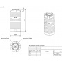 Емкость 300 литров цилиндрическая узкая (голубой) Polimer Group N 300