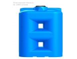 Емкость 1500 литров прямоугольная (голубой) Polimer Group SL-1500