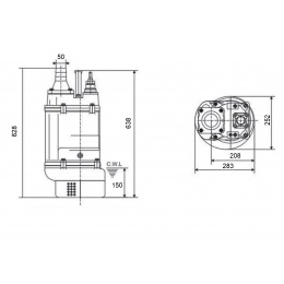 Насос KBZ23.7 шламовый LEO