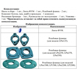 Насос 2200 циркуляционный фланцевый LEO LPm