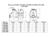 Насос LSPA500 поверхностный для бассейна и джакузи LEO