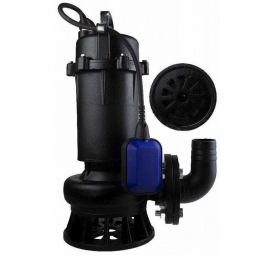 Насос 50WQD8-16-1.1F фекальный LEO с поплавком, крыльчатка чугун