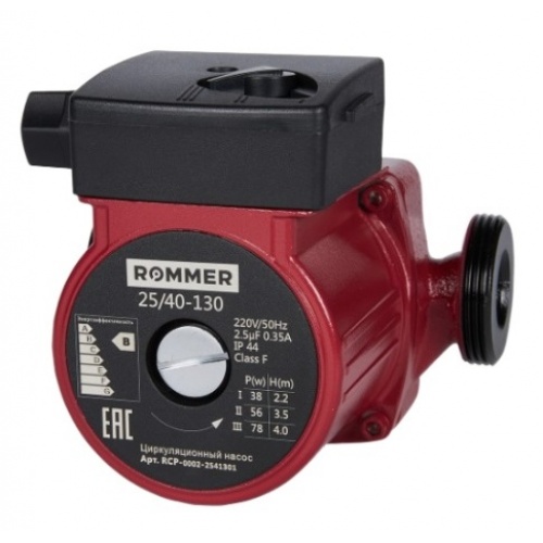 Насос 25/40-130 циркуляционный ROMMER RATE купить в интернет магазине Санрай73