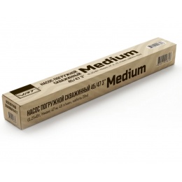 Насос скважинный центробежный VRT Medium 45/47 (3", 250Вт, Нмакс 47м, 45л/мин, кабель 20м)