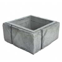 Блок столба 360х360 (квадратный) №7 графит