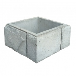 Блок столба 360х360 (квадратный) №0 серый