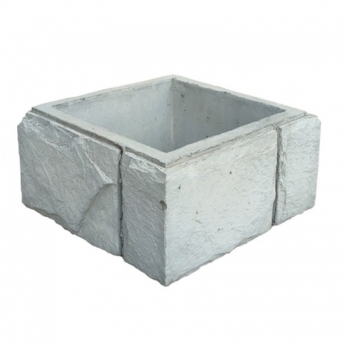 Блок столба 360х360 (квадратный) №0 серый купить в интернет магазине Санрай73